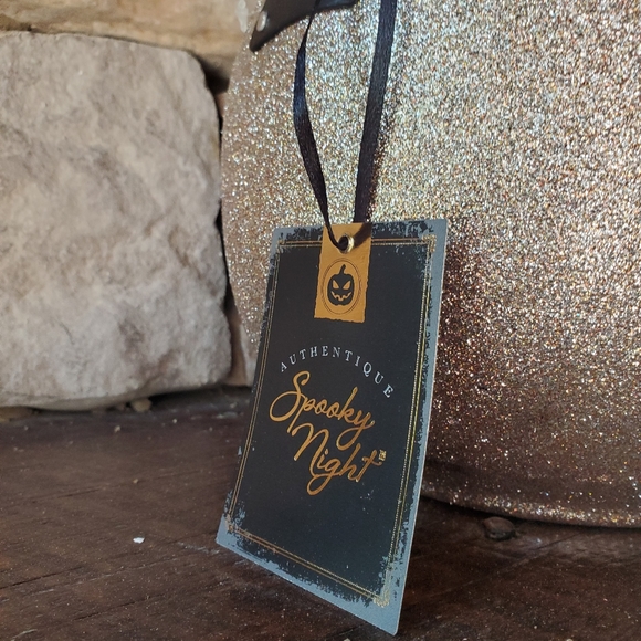 Gorgeous Metal Jack O Lantern Candle/Candy Holder-NWT - Picture 4 of 7